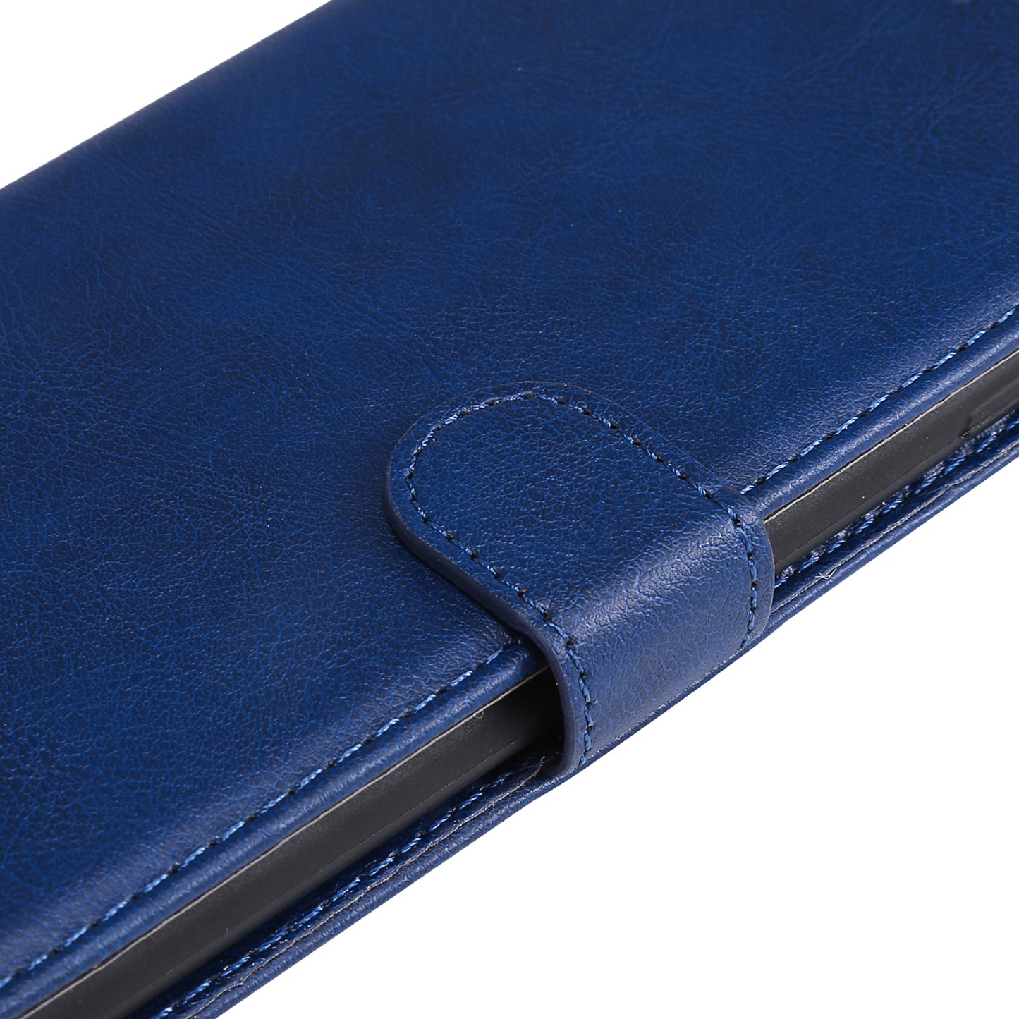 KT Leather Series-2 for Samsung Galaxy A16 5G / A16 4G Case Solid Color Leather Phone Cover Wallet Stand - Blue