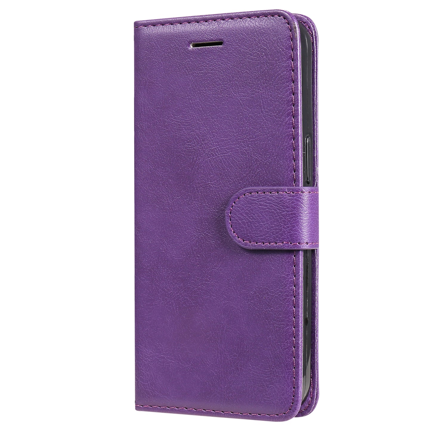 KT Leather Series-2 for Samsung Galaxy A16 5G / A16 4G Case Solid Color Leather Phone Cover Wallet Stand - Purple