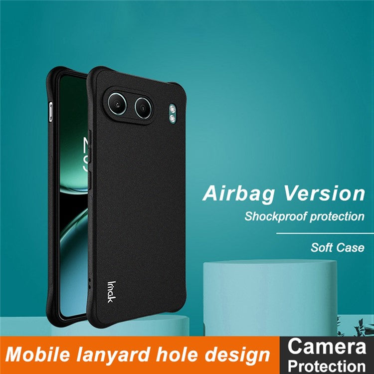 IMAK For OnePlus Nord 4 TPU Case Airbag Corners Protective Phone Cover - Black