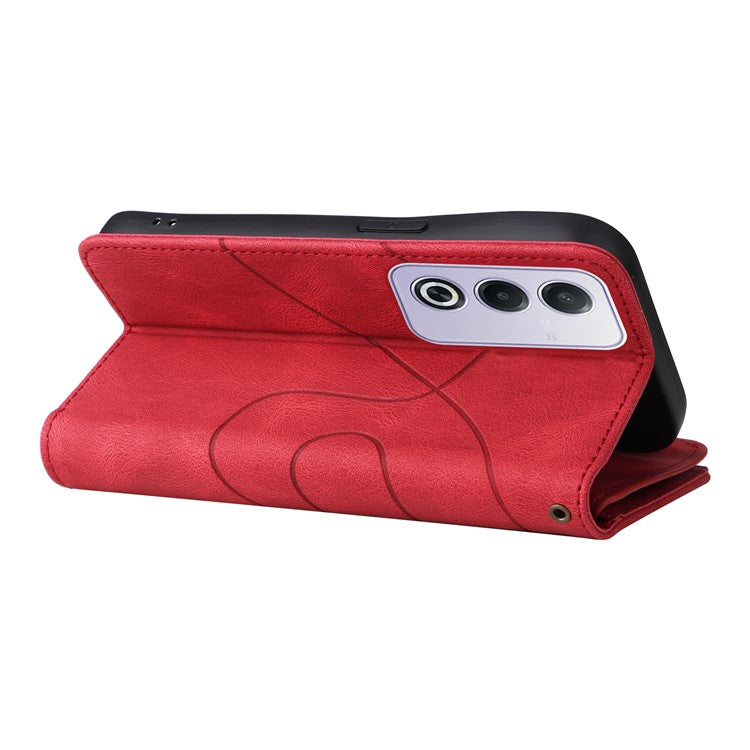 KT Multi-Function Series-5 For Oppo A3 Pro (Global) 5G / A3 Pro (India) 5G Case Zipper Wallet Leather Phone Cover Stand - Red