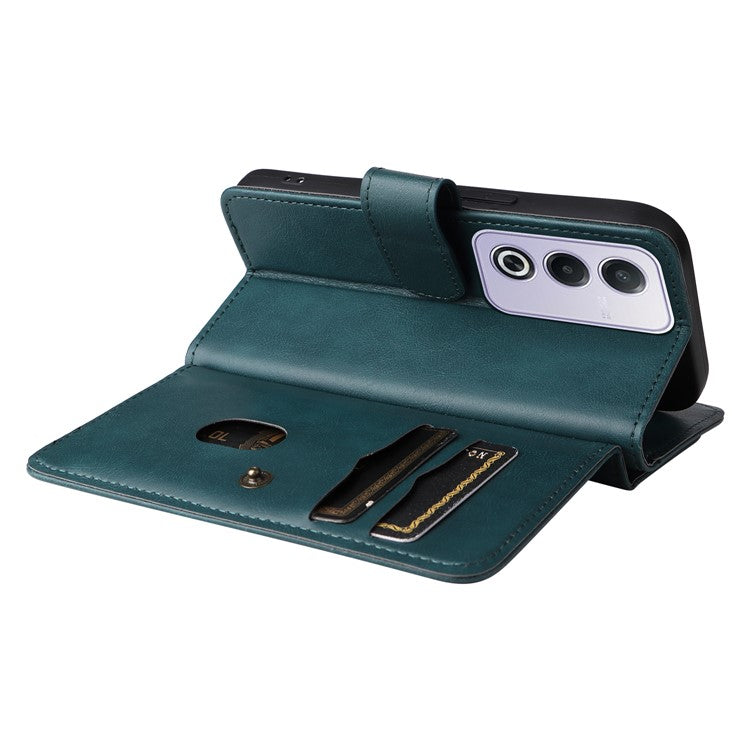 KT Multi-Functional Series-1 For Oppo A3 Pro (Global) 5G / A3 Pro (India) 5G Case 10 Card Holder Leather Phone Cover Stand - Green