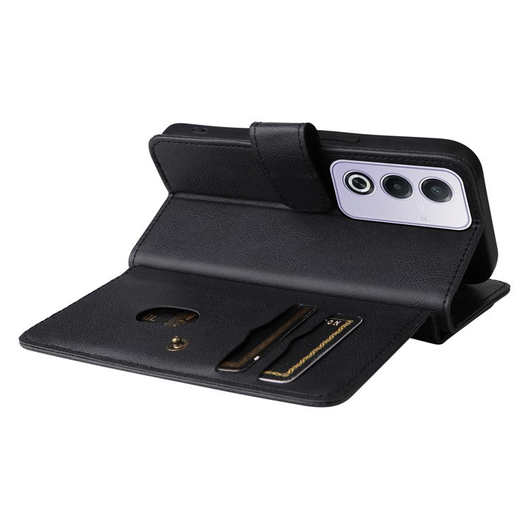 KT Multi-Functional Series-1 For Oppo A3 Pro (Global) 5G / A3 Pro (India) 5G Case 10 Card Holder Leather Phone Cover Stand - Black