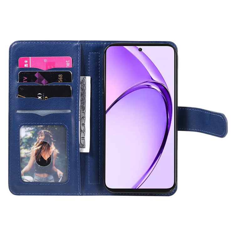 KT Multi-Functional Series-1 For Oppo A3 Pro (Global) 5G / A3 Pro (India) 5G Case 10 Card Holder Leather Phone Cover Stand - Blue