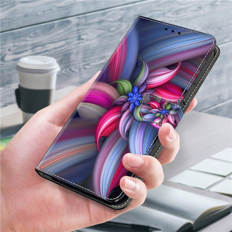 For Google Pixel 9 / 9 Pro Case 3D Pattern PU Leather Wallet Phone Cover with Stand - Colorful Flowers