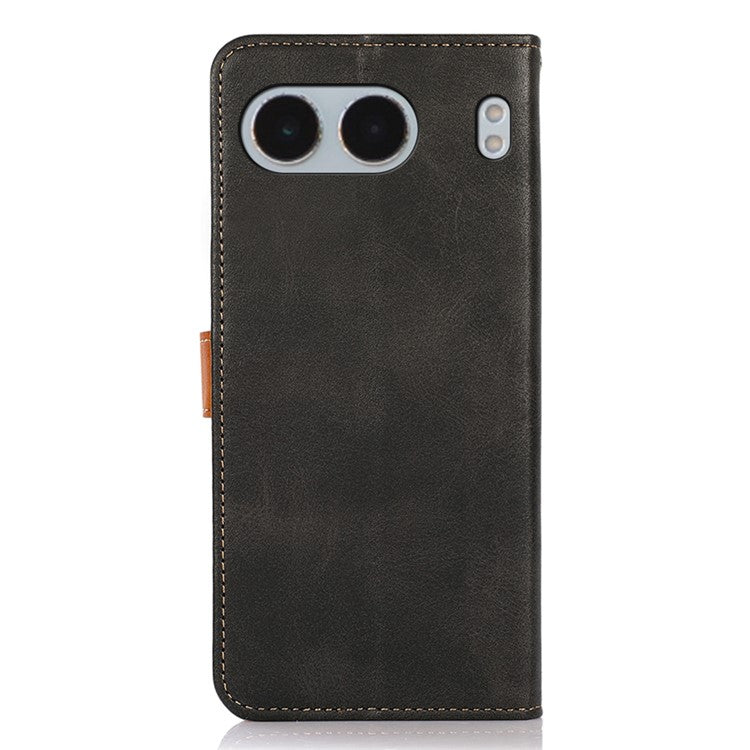 KHAZNEH For OnePlus Nord 4 Wallet Phone Case Stand Leather Flip Cover - Black