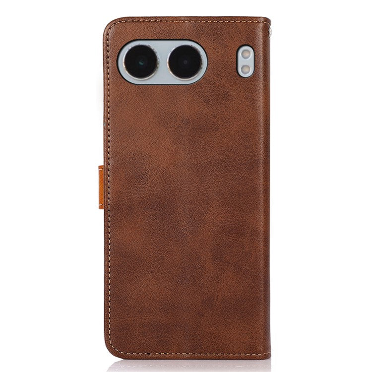 KHAZNEH For OnePlus Nord 4 Wallet Phone Case Stand Leather Flip Cover - Brown