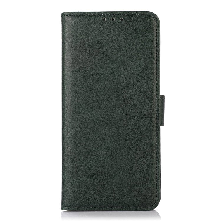 For OnePlus Nord 4 Case Cowhide Texture Leather Wallet Phone Cover with Stand - Green