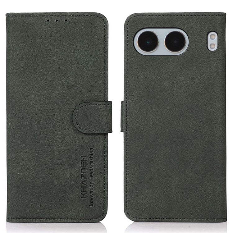 KHAZNEH For OnePlus Nord 4 Stand Case PU Leather Wallet Phone Cover - Green
