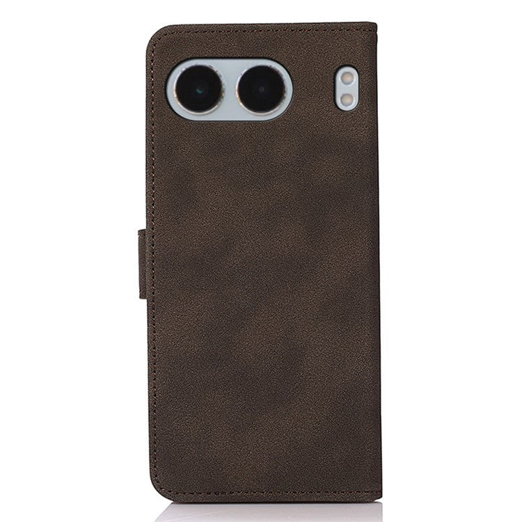 KHAZNEH For OnePlus Nord 4 Stand Case PU Leather Wallet Phone Cover - Brown