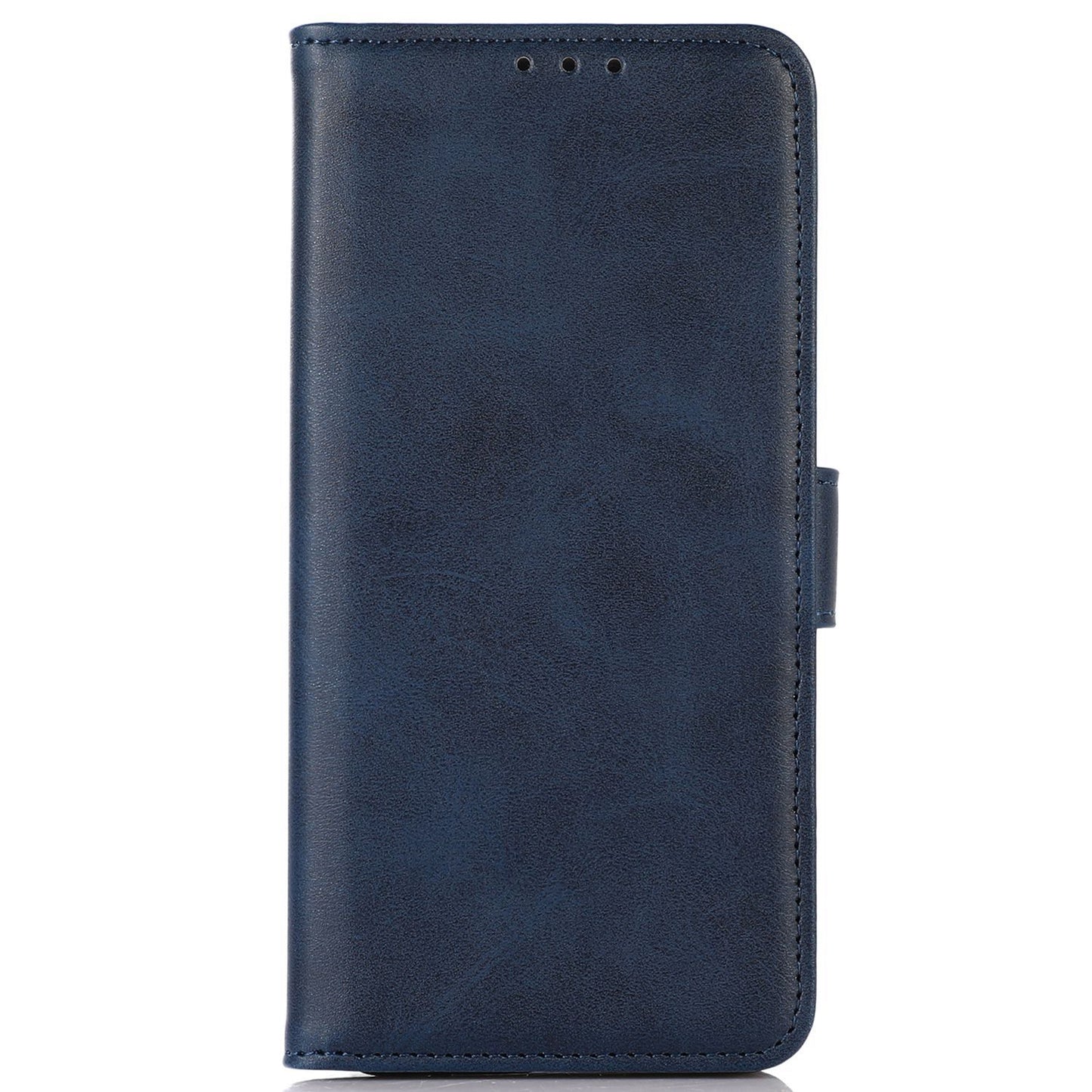 For Samsung Galaxy A06 Case Cowhide Texture Leather Wallet Phone Cover with Stand - Blue