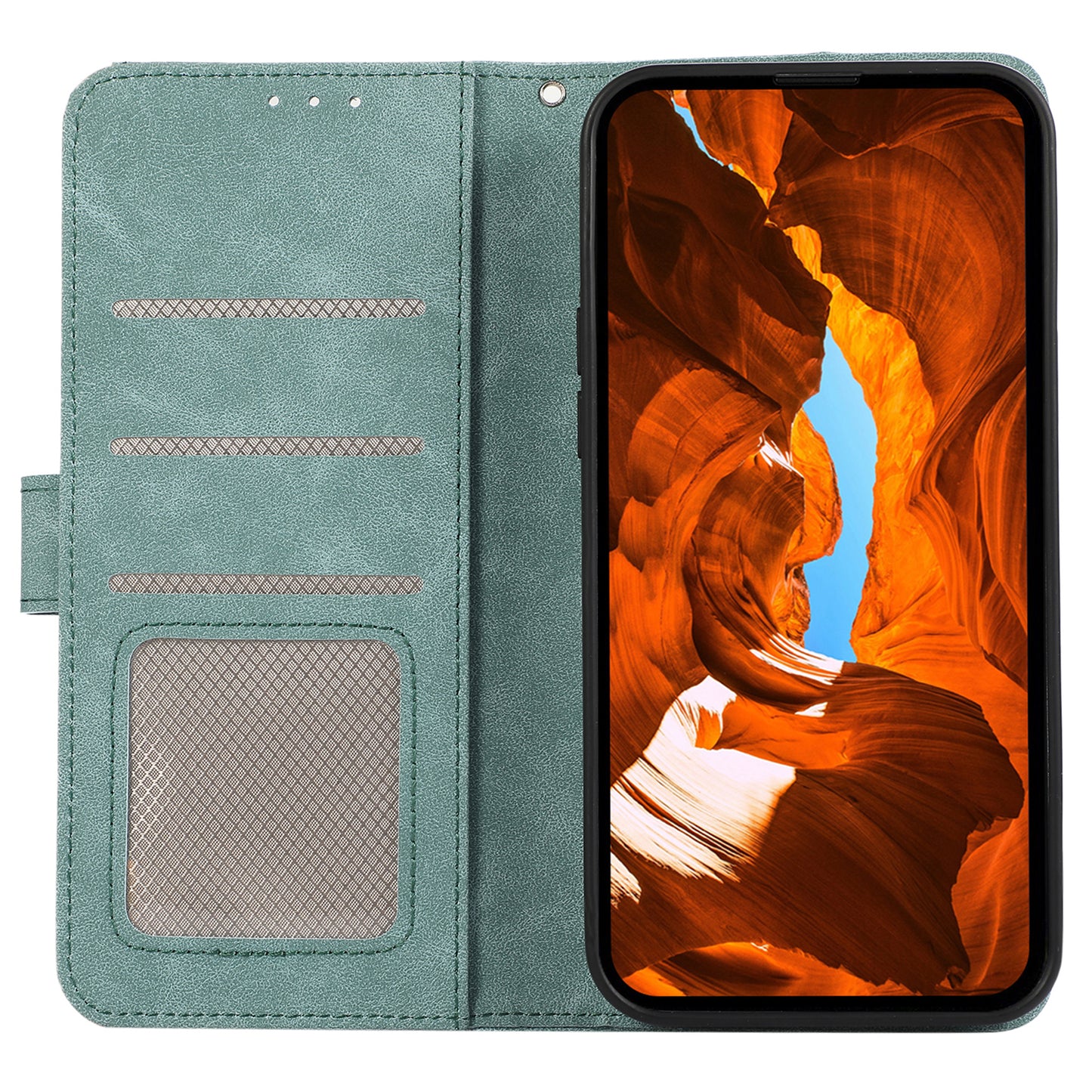 ABEEL For Samsung Galaxy A06 Case Color Splicing Leather Flip Phone Cover RFID Blocking - Baby Blue