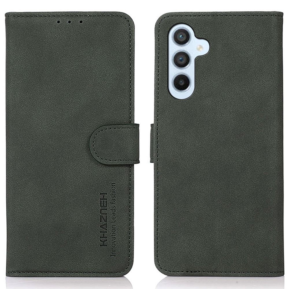 KHAZNEH For Samsung Galaxy A16 5G / A16 4G Stand Case PU Leather Wallet Phone Cover - Green