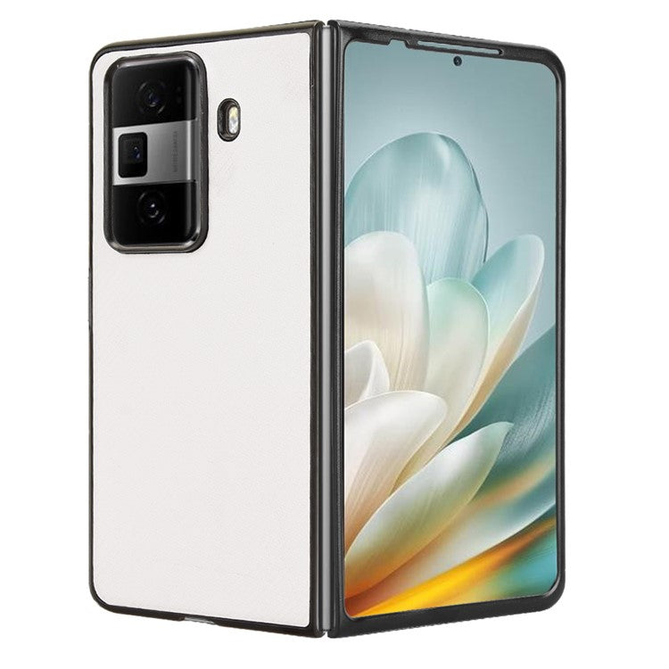 For Honor Magic Vs3 5G Case Carbon Fiber Texture Shockproof PU+PC Phone Cover - White