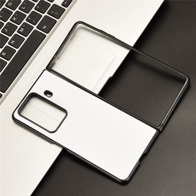 For Honor Magic Vs3 5G Case Carbon Fiber Texture Shockproof PU+PC Phone Cover - White