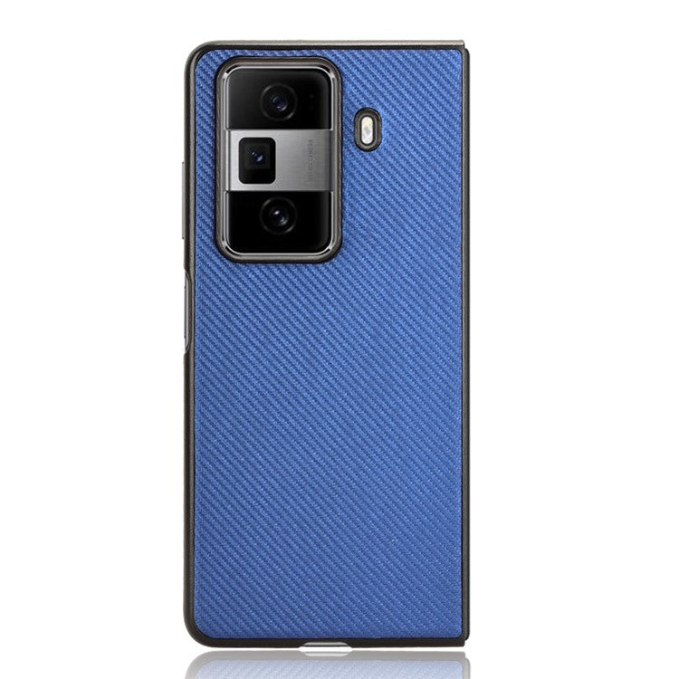 For Honor Magic Vs3 5G Case Carbon Fiber Texture Shockproof PU+PC Phone Cover - Blue
