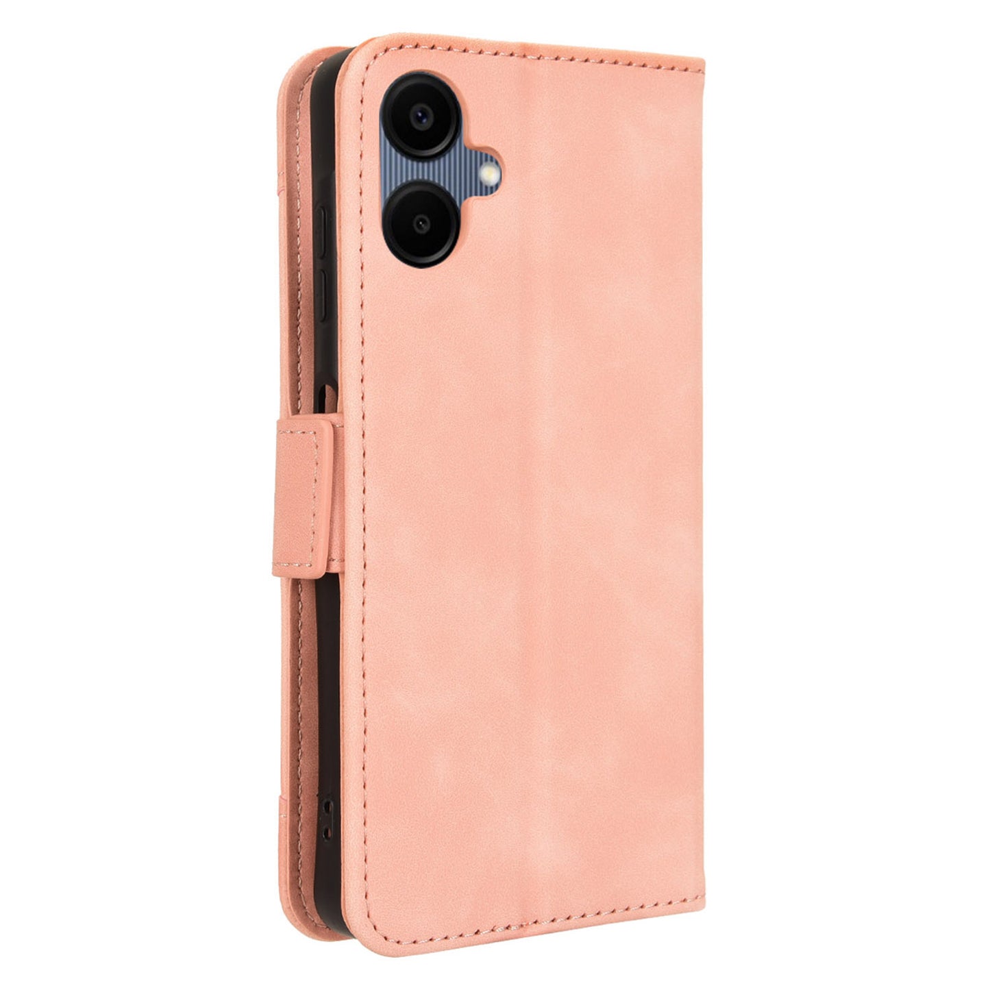 For Samsung Galaxy A06 Leather Case Phone Wallet Cover with Multiple Card Slots - Pink