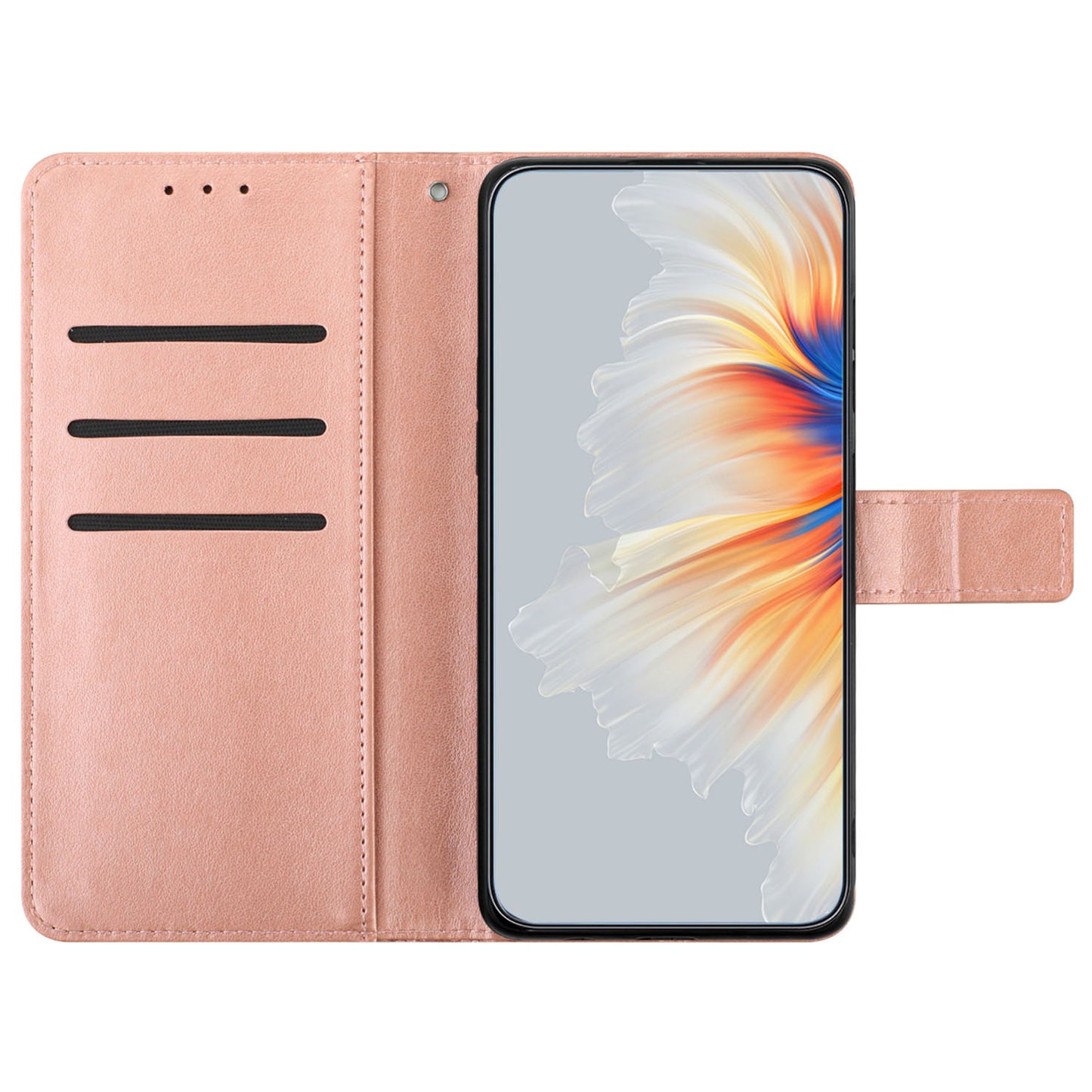 For Samsung Galaxy A16 5G / A16 4G Leather Case with Card Slots Mandala Pattern Phone Cover Stand - Rose Gold