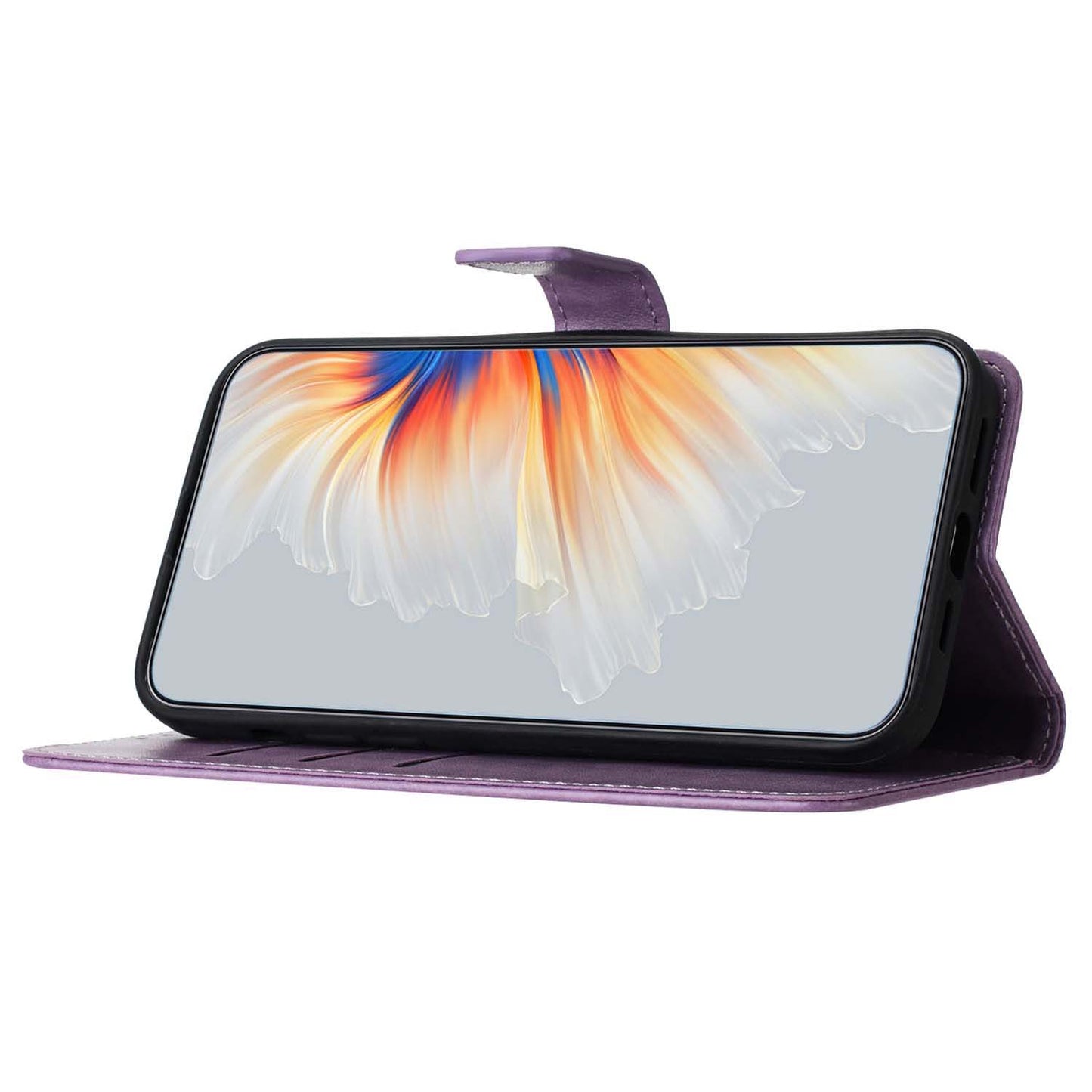 For Samsung Galaxy A16 5G / A16 4G Wallet Case Glitter Anti-Scratch Leather Phone Cover Stand - Purple