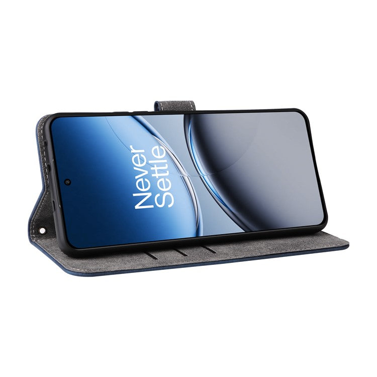 For OnePlus Nord 4 Wallet Case RFID Blocking PU Leather Cover Stand View - Blue