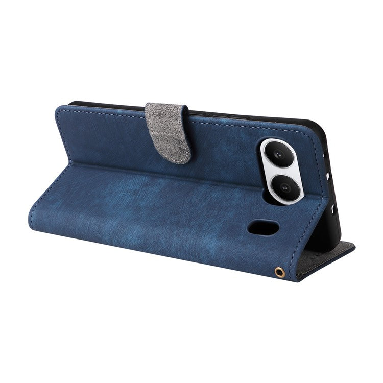 For OnePlus Nord 4 Wallet Case RFID Blocking PU Leather Cover Stand View - Blue