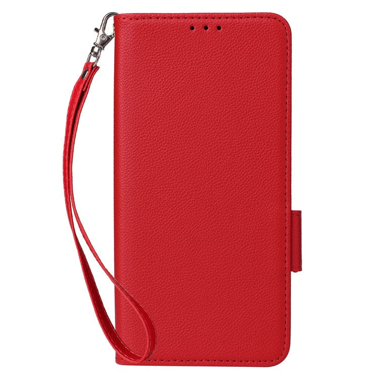 For OnePlus Nord 4 Case Litchi Texture PU Leather Wallet Flip Phone Cover - Red