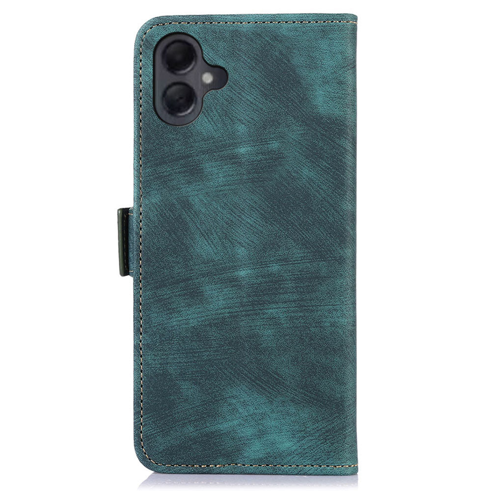 ABEEL For Samsung Galaxy A06 Case Retro Leather Phone Cover Wallet Stand View - Green