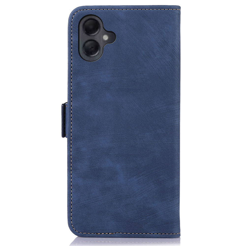 ABEEL For Samsung Galaxy A06 Case Retro Leather Phone Cover Wallet Stand View - Blue
