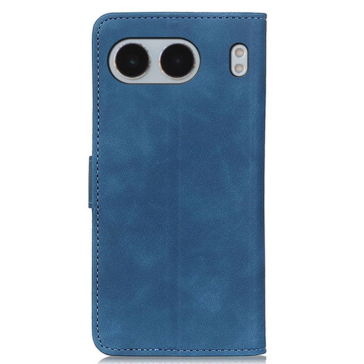 KHAZNEH For OnePlus Nord 4 Case Retro PU Leather Wallet Stand Phone Cover - Blue