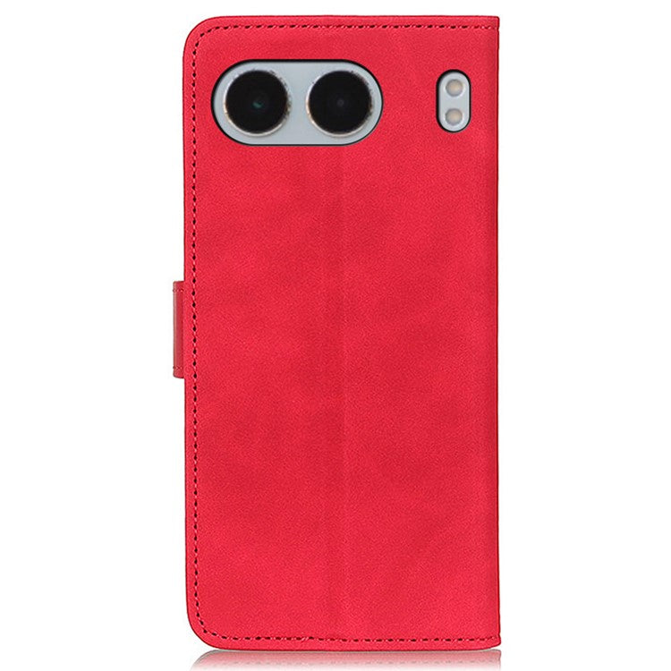 KHAZNEH For OnePlus Nord 4 Case Retro PU Leather Wallet Stand Phone Cover - Red