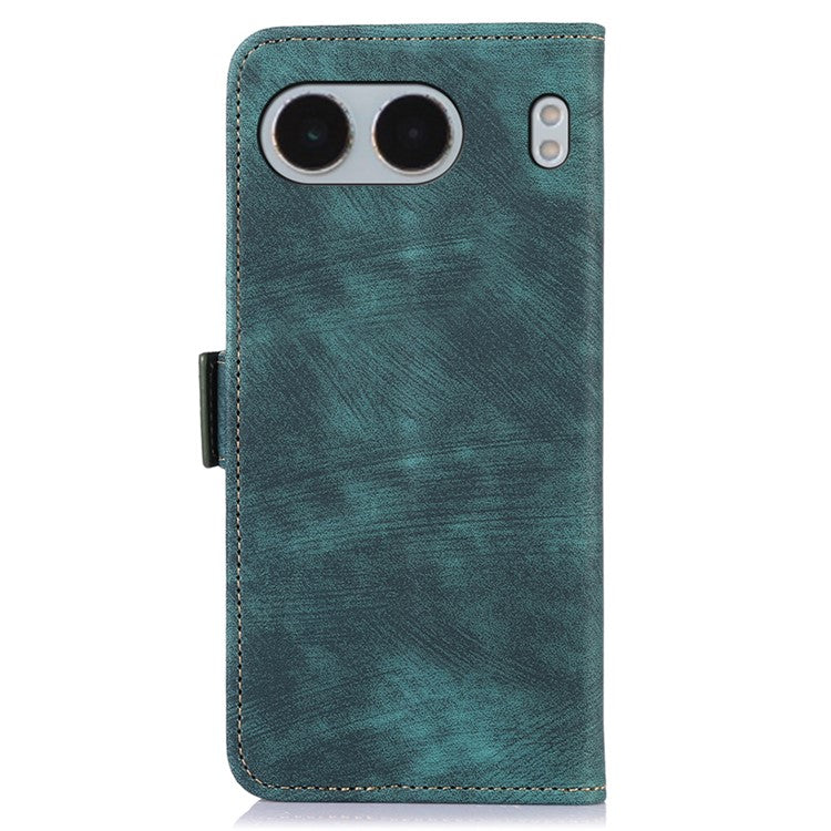 ABEEL For OnePlus Nord 4 Case Retro Leather Phone Cover Wallet Stand View - Green