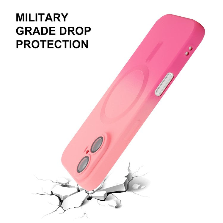 ENAKY HAT PRINCE For iPhone 16 Case Silicone Cover Lens Protection - Green+Blue