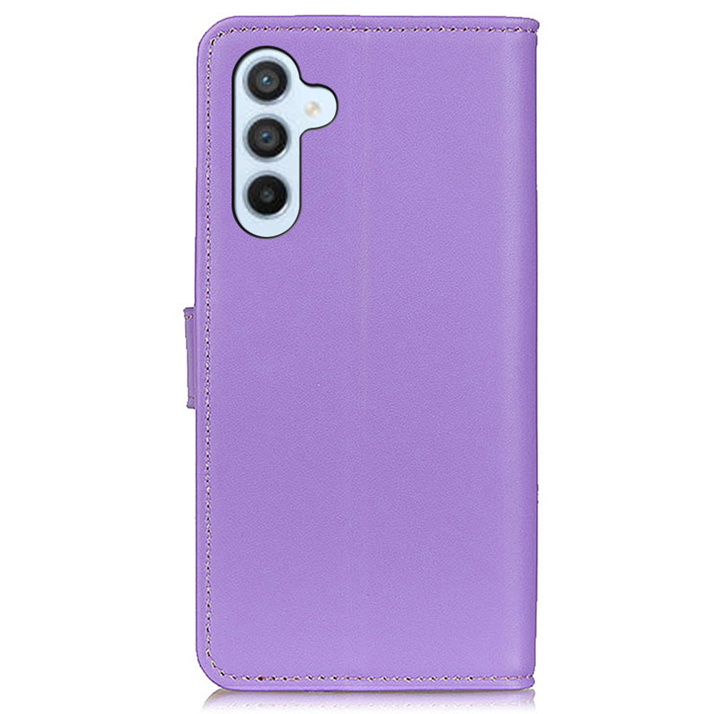 For Samsung Galaxy A16 5G / A16 4G Case Card Slots PU Leather Flip Stand Phone Cover - Purple