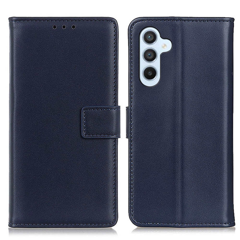 For Samsung Galaxy A16 5G / A16 4G Case Card Slots PU Leather Flip Stand Phone Cover - Blue
