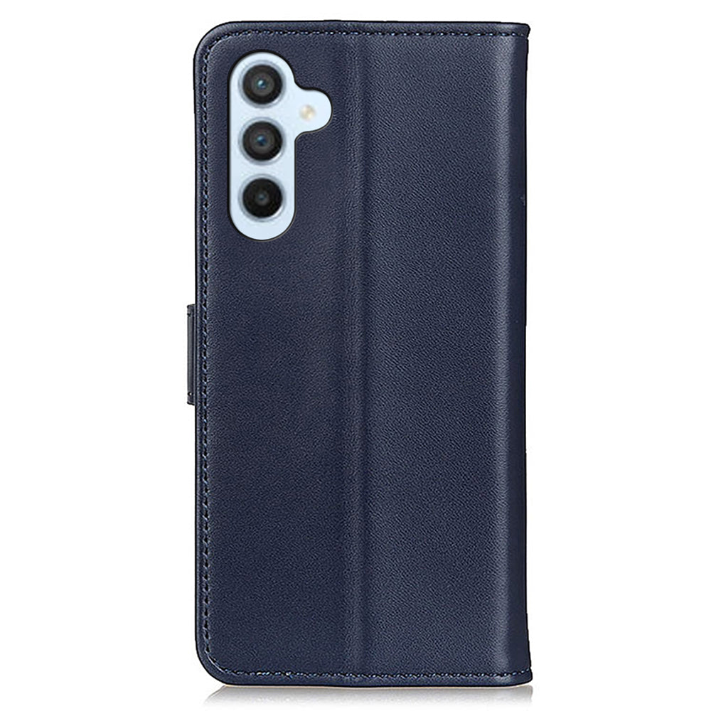 For Samsung Galaxy A16 5G / A16 4G Case Card Slots PU Leather Flip Stand Phone Cover - Blue