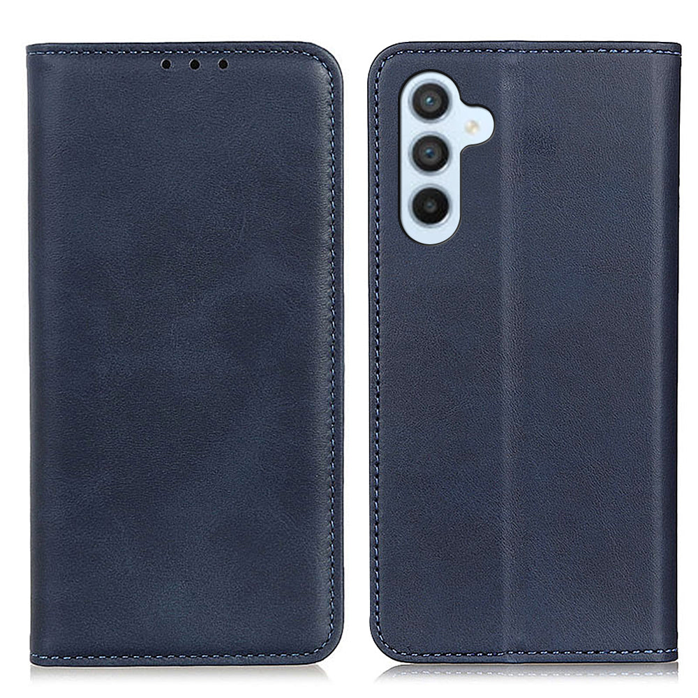 For Samsung Galaxy A16 5G / A16 4G Case Split Leather Flip Wallet Phone Cover - Blue