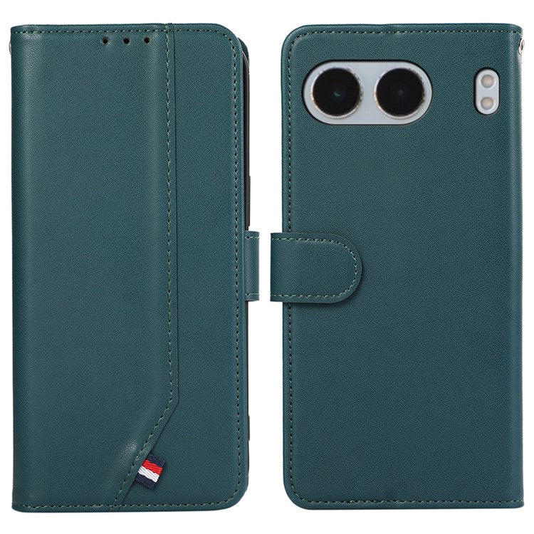 For OnePlus Nord 4 Case RFID Blocking Flip Leather Phone Cover - Green