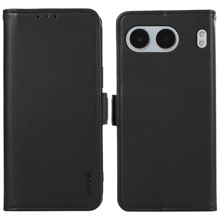 ABEEL For OnePlus Nord 4 Case Leather Phone Cover with RFID Blocking Wallet - Black