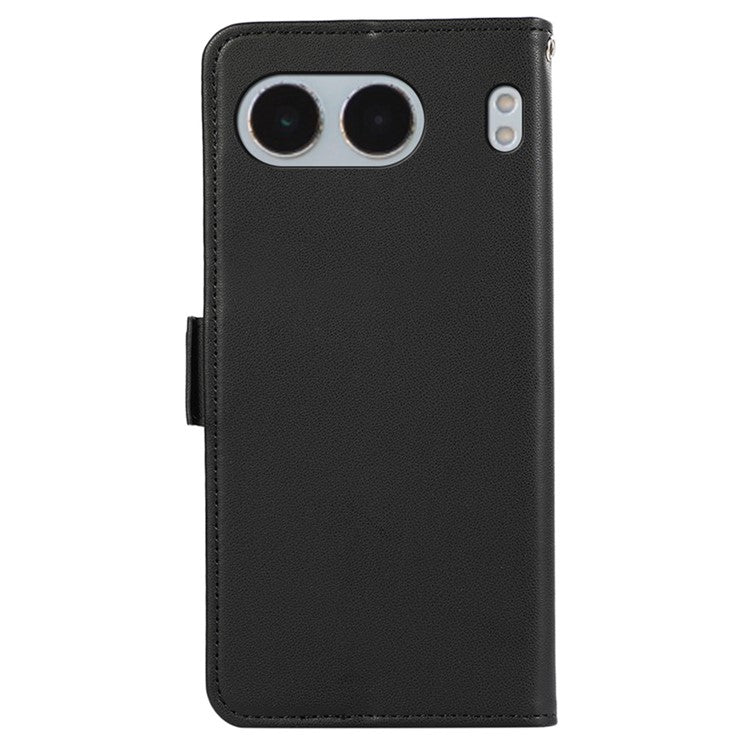 ABEEL For OnePlus Nord 4 Case Leather Phone Cover with RFID Blocking Wallet - Black