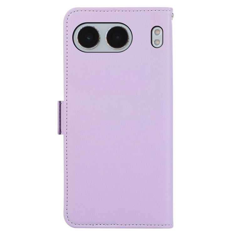 ABEEL For OnePlus Nord 4 Case Leather Phone Cover with RFID Blocking Wallet - Purple