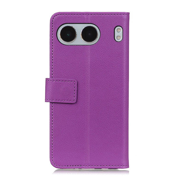 For OnePlus Nord 4 Case PU Leather Stand Wallet Phone Cover - Purple