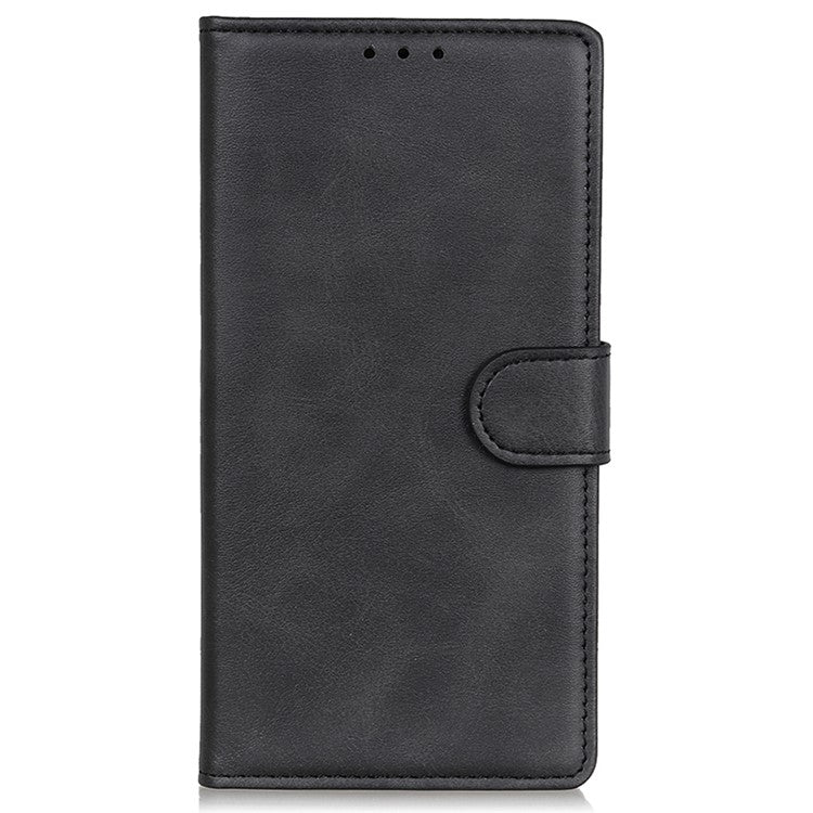 For OnePlus Nord 4 Stand Wallet Case Cowhide Texture Leather Phone Cover - Black