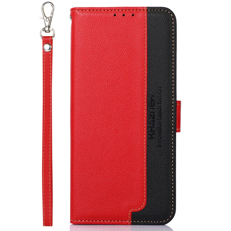 KHAZNEH For OnePlus Nord 4 Case RFID Blocking Wallet PU Leather Phone Cover - Red