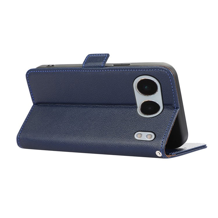 ABEEL For OnePlus Nord 4 Case Litchi Texture Leather RFID Blocking Phone Cover - Blue