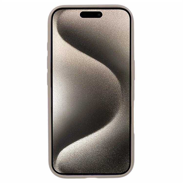 X-LEVEL PITHY STONE II For iPhone 16 Magnetic Case PC+TPU Back Cover Kickstand - Grey