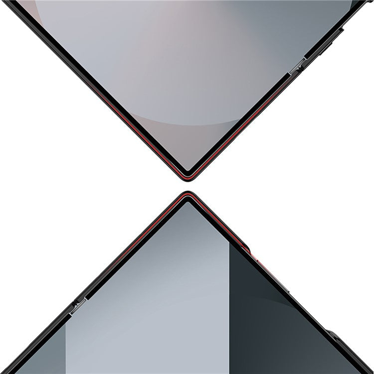 GKK For Samsung Galaxy Z Fold6 5G Case with Screen Film Kickstand Ultra Thin PC Phone Cover - Grey