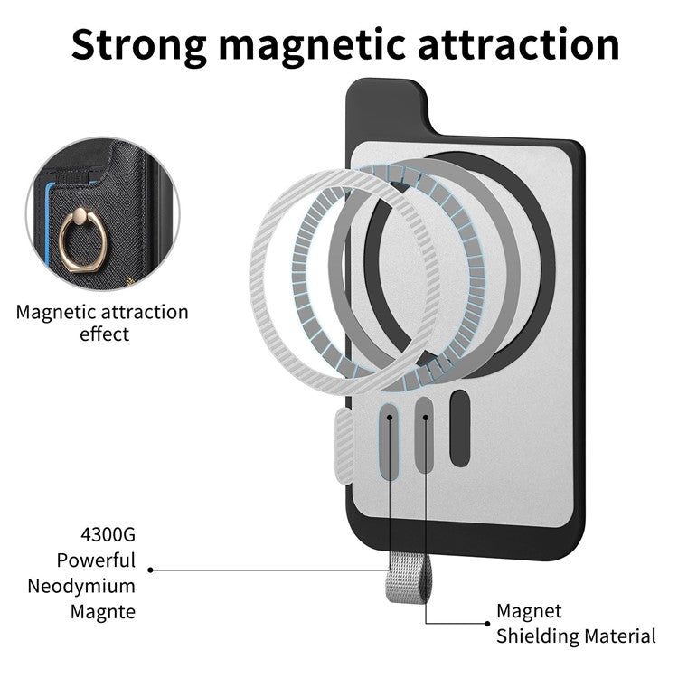 B5 For Google Pixel 8 Pro Case 2-in-1 Magnetic Detachable Card Holder Leather+TPU Phone Cover - Black