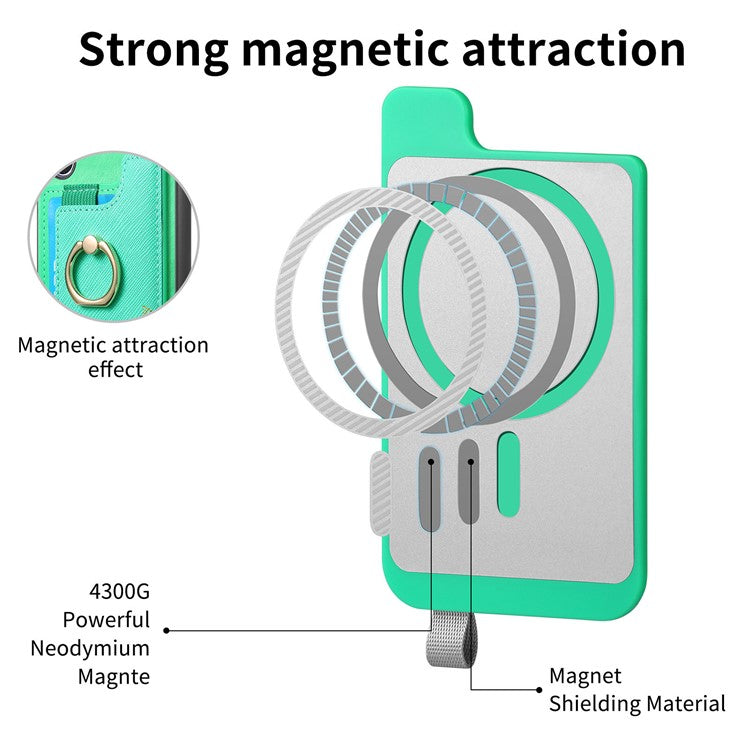 B5 For Google Pixel 8 Case 2-in-1 Magnetic Detachable Card Holder Leather+TPU Phone Cover - Green
