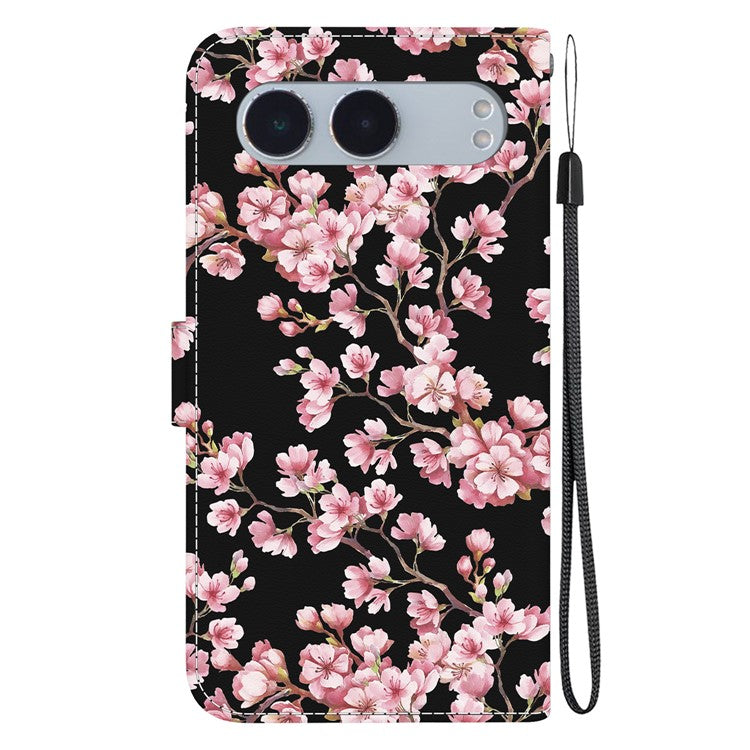 For OnePlus Nord 4 Wallet Phone Case Anti-Drop Leather Flip Cover Pattern Printing - Plum Blossom