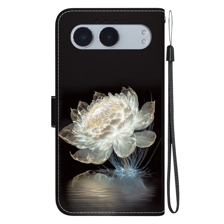 For OnePlus Nord 4 Wallet Phone Case Anti-Drop Leather Flip Cover Pattern Printing - Crystal Peony