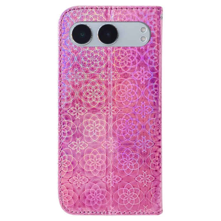 For OnePlus Nord 4 Stand Case Dazzling Flower Leather Phone Cover - Pink